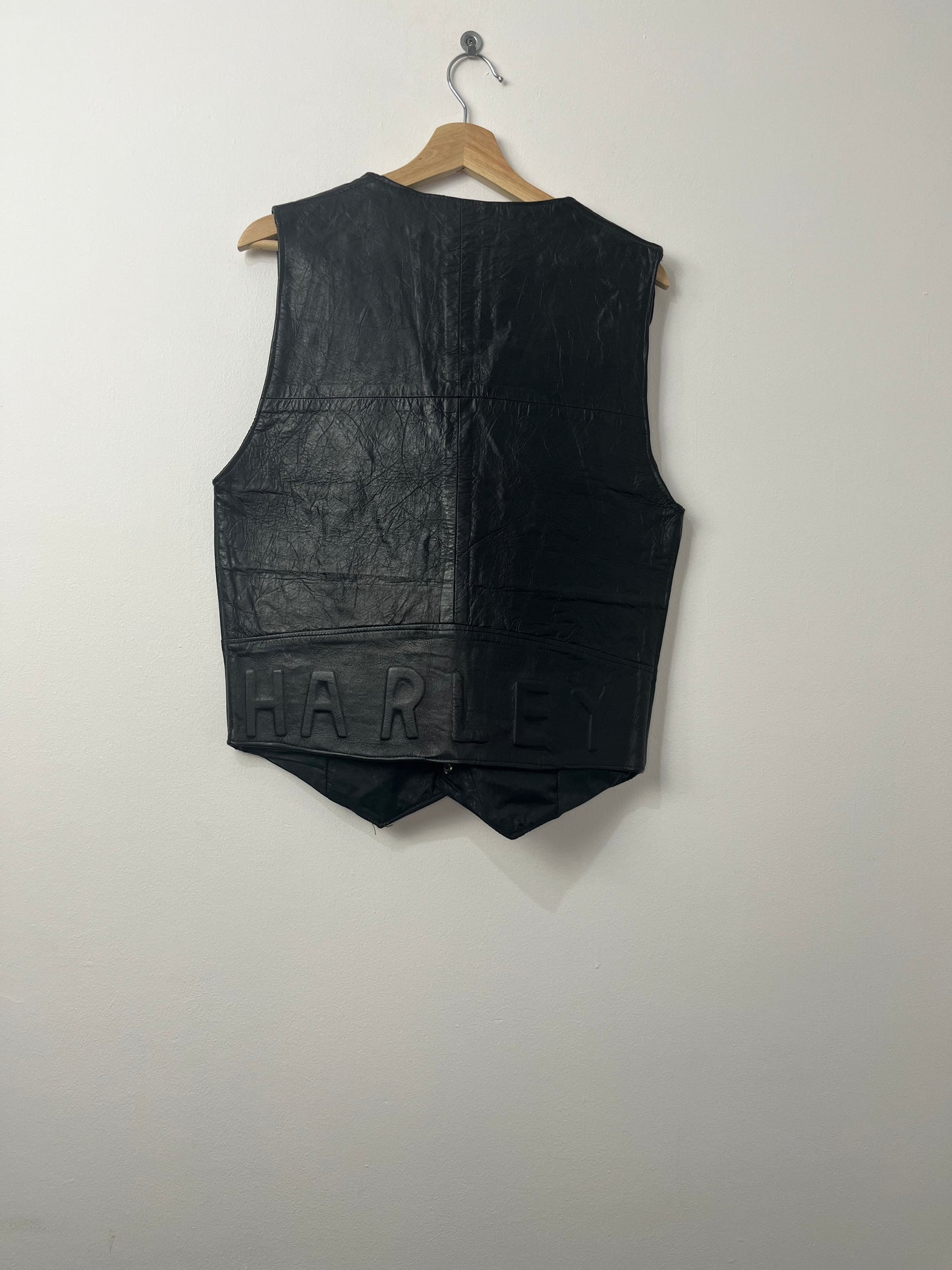 Vintage Harley Davidson Leather Vest