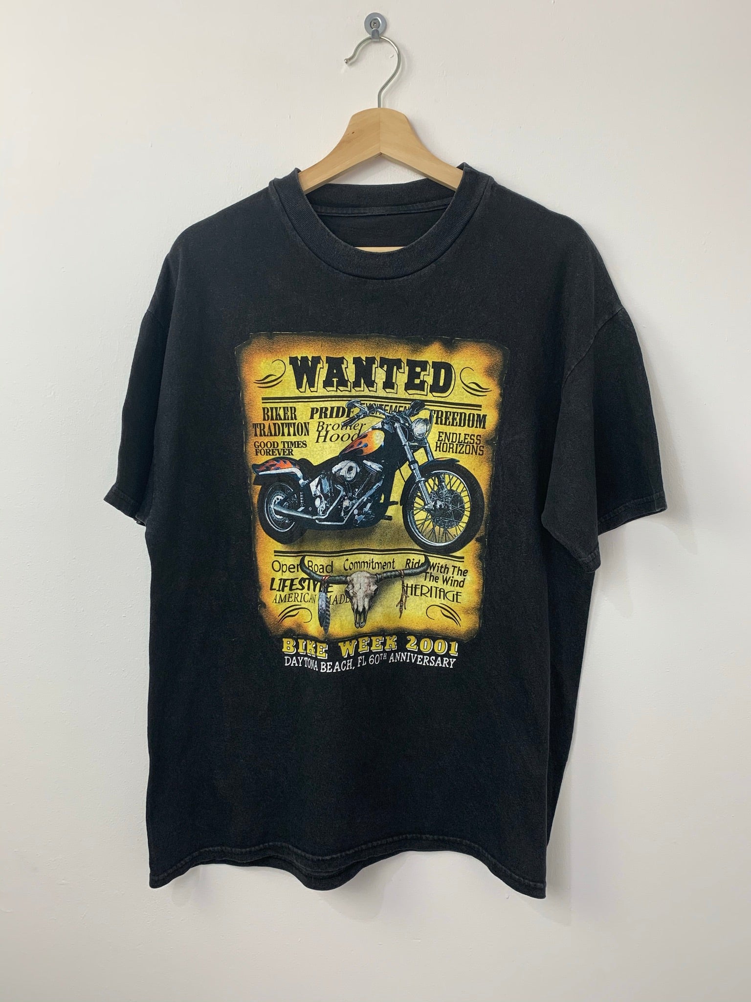 Vintage Bike Week 2001 Daytona Beach Florida T-Shirt – Deadbeat