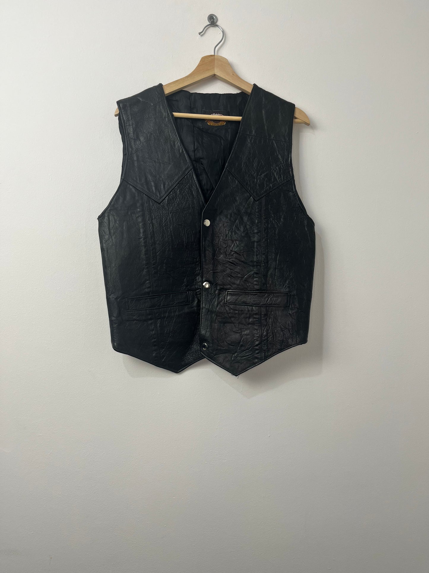 Vintage Harley Davidson Leather Vest