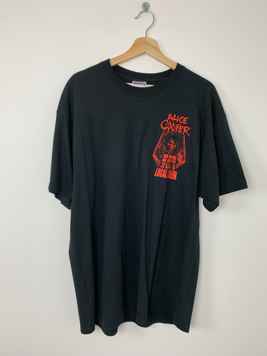 Alice Cooper No More Mr Nice Guy 2011 Tour Local Crew T-Shirt